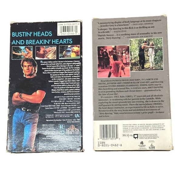 Road House &‎ Dirty Dancing VHS Tapes Patrick Swayze - Picture 2 of 3